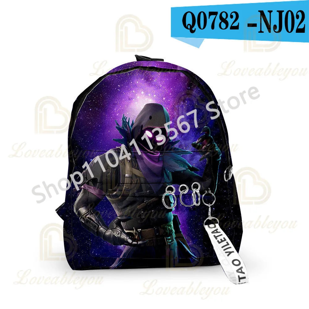 Fortnite Kids 3pcs Backpack Set Women Backpacks Office Stationery for Teenage Girls Boys Laptop Backpack Casual Travel Rucksack