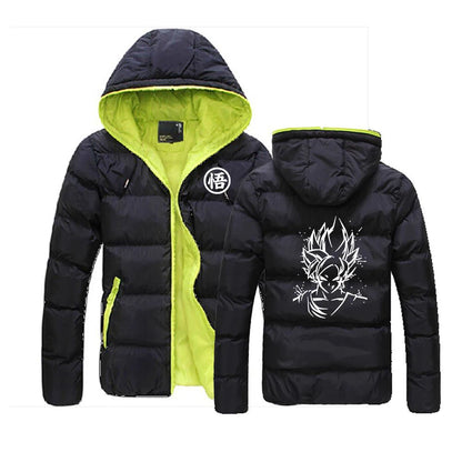 2026 Dragon Ball GOKU Anime Print Autumn And Winter Men's New Six-color Cotton-padded Warm Zipper Jackets Casual Fashion Coats
