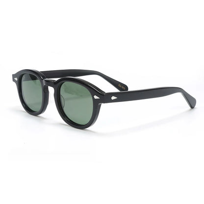 Polarized Sunglasses Men Women Johnny Depp Lemtosh Style Sun Glasses Retro Round Acetate Frame UV400 Lens Oculos
