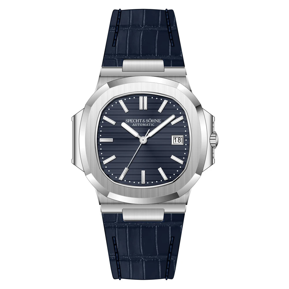 Specht&Sohne 2025 Nuovo Orologio Classico di Lusso da Uomo Automatico in Acciaio Inossidabile con Zaffiro 8215, Orologio da Polso Meccanico