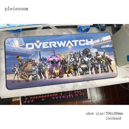 „Overwatch“ pelės kilimėlis su HD spauda, žaidimų pelės kilimėlis, 900x400x3mm, gamerio kompiuterio stalo kilimėlis, pigiausias nešiojamojo kompiuterio pelės kilimėlis PC