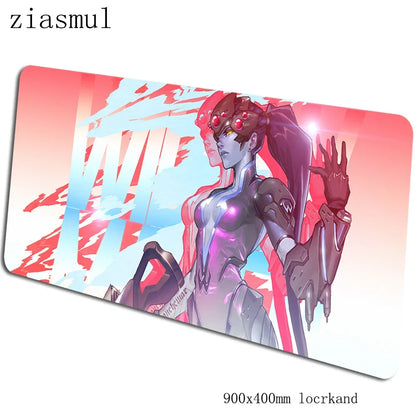 Tapete de rato Overwatch 90x40cm, tapete de rato gaming aesthetic, tapete de rato gamer personalizado elegante para teclado e PC