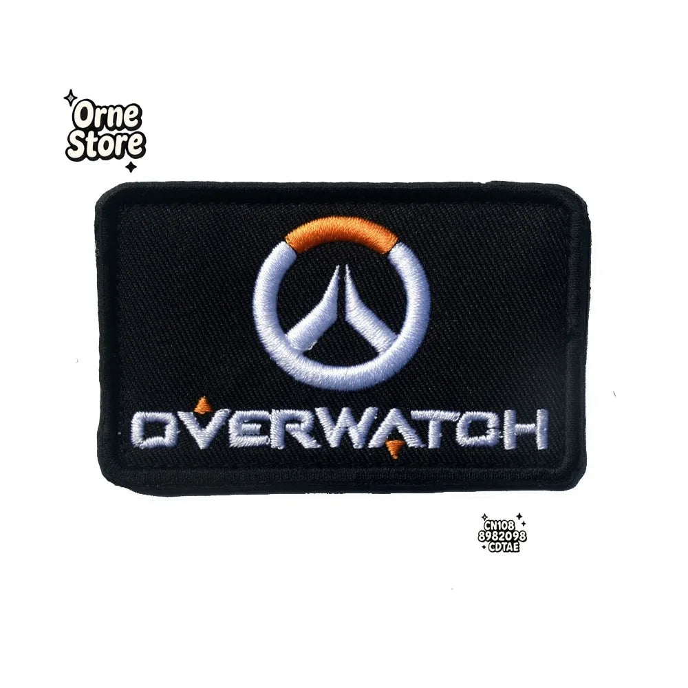 Overwatch D.Va bestickter Magic-Arm-Patch-Sticker für Cosplay, Rucksack und Kleidung – Aufkleber-Dekoration, Fan-Merchandise, Geschenk