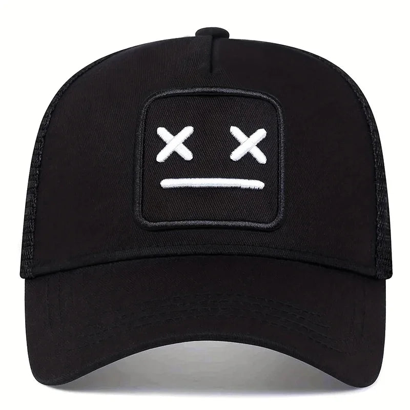 Unisex XX bestickte Baseball-Netzkappen, verstellbare Freizeitmützen, Sonnenhüte für Frühling und Sommer im Freien