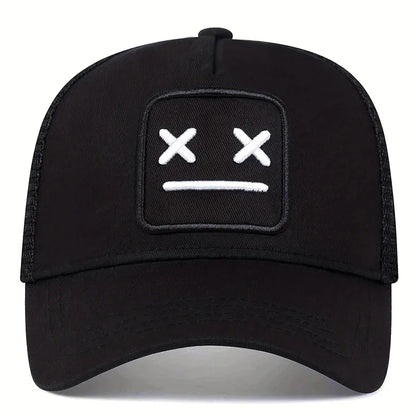 Unisex XX bestickte Baseball-Netzkappen, verstellbare Freizeitmützen, Sonnenhüte für Frühling und Sommer im Freien