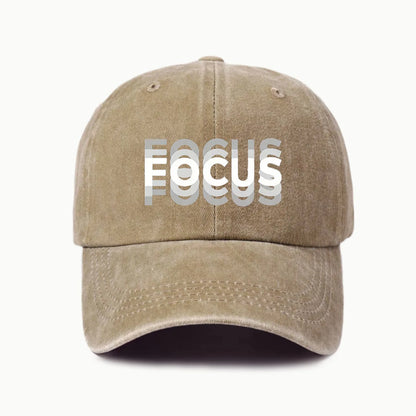FOCUS Print Cap -pesetty puuvilla, säädettävä klassisen tyylin baseball-lippis, urheilullinen duckbill-lippis miehille ja naisille