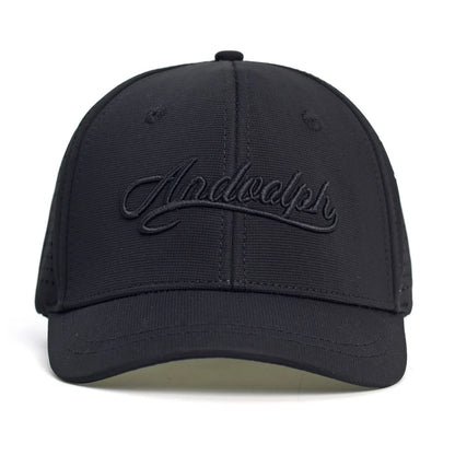 Baseballkappe mit Netzstoff, kurzer Krempe, geschlossener Rückseite, atmungsaktiv, Snapback-Kappen, eng anliegend, Dad-Cap, verstellbar, einfarbig, Trucker-Stil