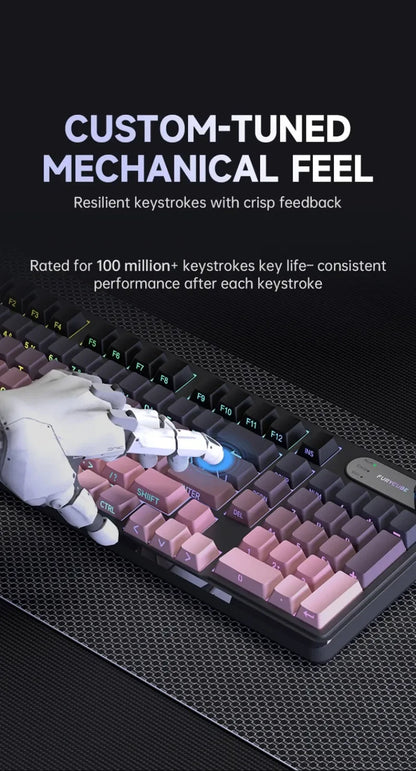 Wired Silent Keyboard Gaming Keyboard Magnetic Mechanical Wired for Pro Gaming Rapid Trigg 8000Hz 128K Rate