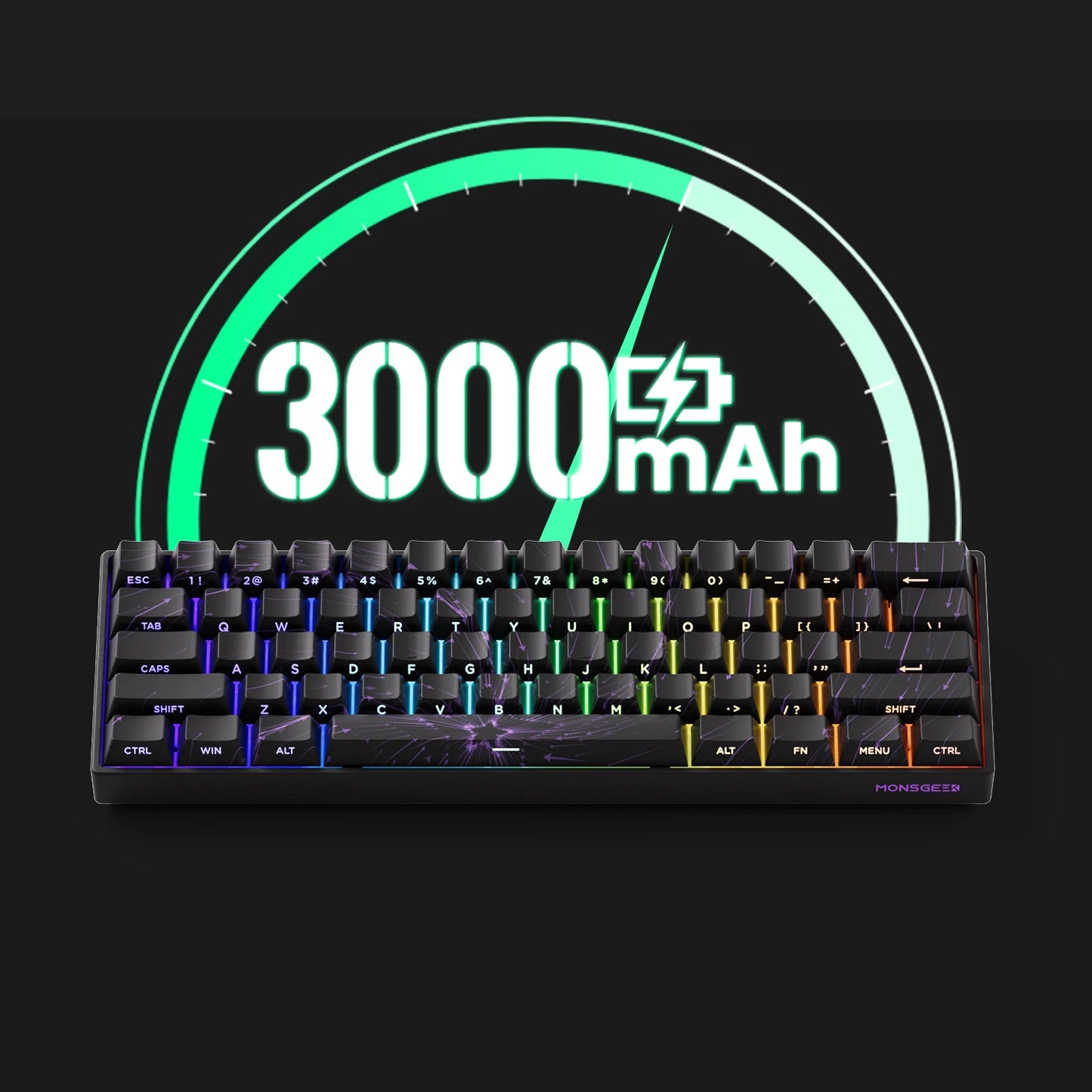 MONSGEEK FUN60 PRO&MAX HE Mechanical Keyboard Magnetic Switch 60% Wireless Gaming Keyboard Rapid Trigger 8K ARGB Custom Keyboard
