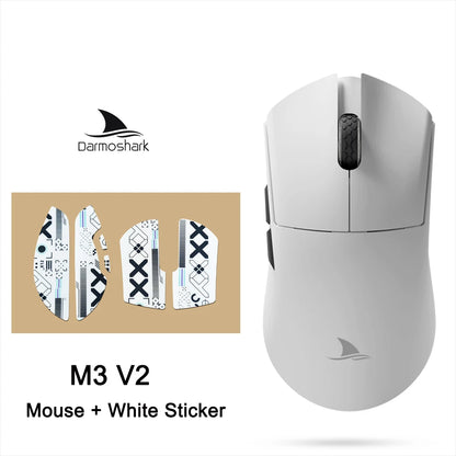 Darmoshark M3 V2 Gaming Mouse Double 8K Wireless Tri Mode 26KDPI PAW3395 Sensor Big Hand Game Macro Mouse For Computer Laptop PC
