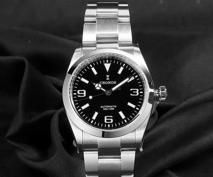 Cronos Luxury Men Watches 36mm Explore Climbing Series Couples Sport Watch NH35 PT5000Unisex Automatic Mechanical Watch 10Bar
