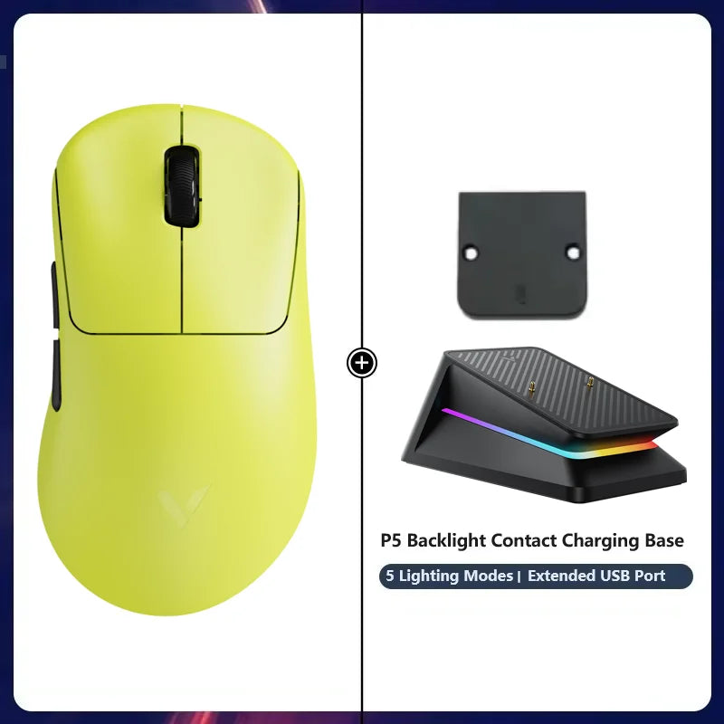 Rapoo VT3S /VT3S MAX GEN-2 kabellose Gaming-Maus, echte 8K-Wireless-Polling-Rate, 49g ultraleicht, bis zu 750Hr Akkulaufzeit