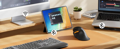 Ergonomic Mouse Wireless Vertical Mouse or Computer iPad Mac Windows 3 Adjustable DPI Multi-Device Connection
