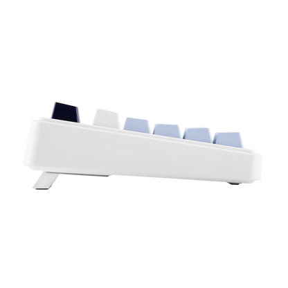 Teclado mecânico sem fios EPOMAKER x AULA F75 ISO-DE com conectividade tri-modo, layout alemão QWERTZ e bateria de 4000 mAh
