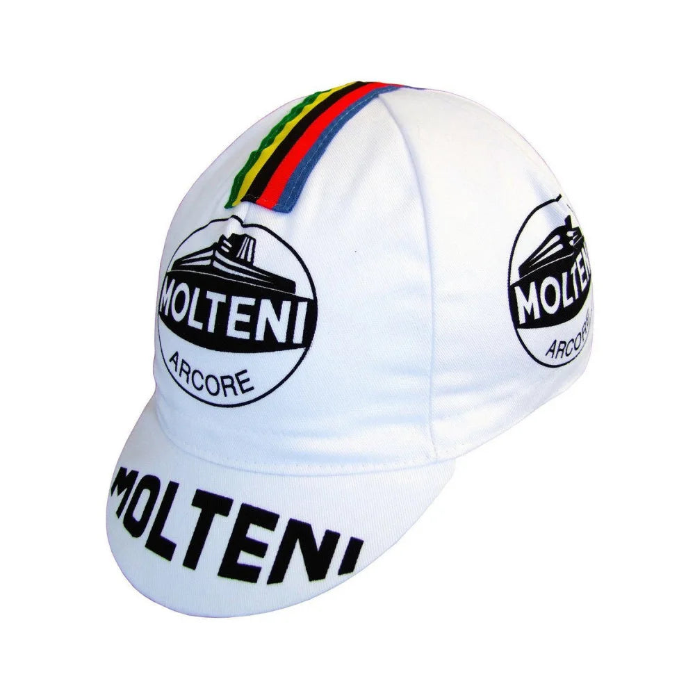Retro Team Molteni cykelkeps – andningsbar solskyddskeps för utomhussport, unisex
