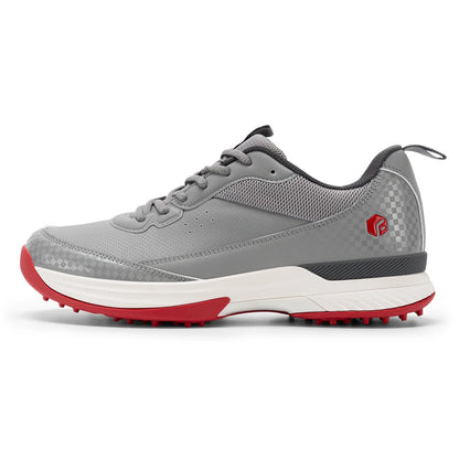 FitVille Wide Design Men's Golf Shoes Professional Outdoor Water Resistant Anti-slip Sport Shoes for Course with Spikes