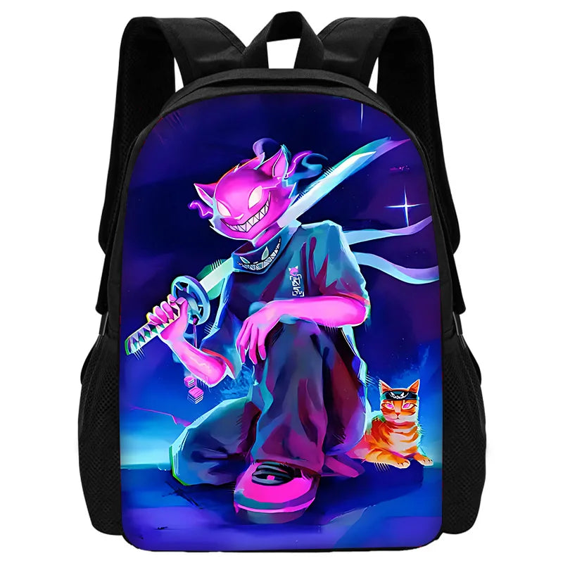 Hot Game Child School Backpack with Lunch Bags ,Design-F-FortniteS Pencil Bags ,School Bags for Boys Girls Best Gift