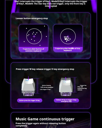 AULA WIN60 HE Tastiera cablata ad asse magnetico RT, tastiera meccanica personalizzata per giochi e-sport, polling rate 8K