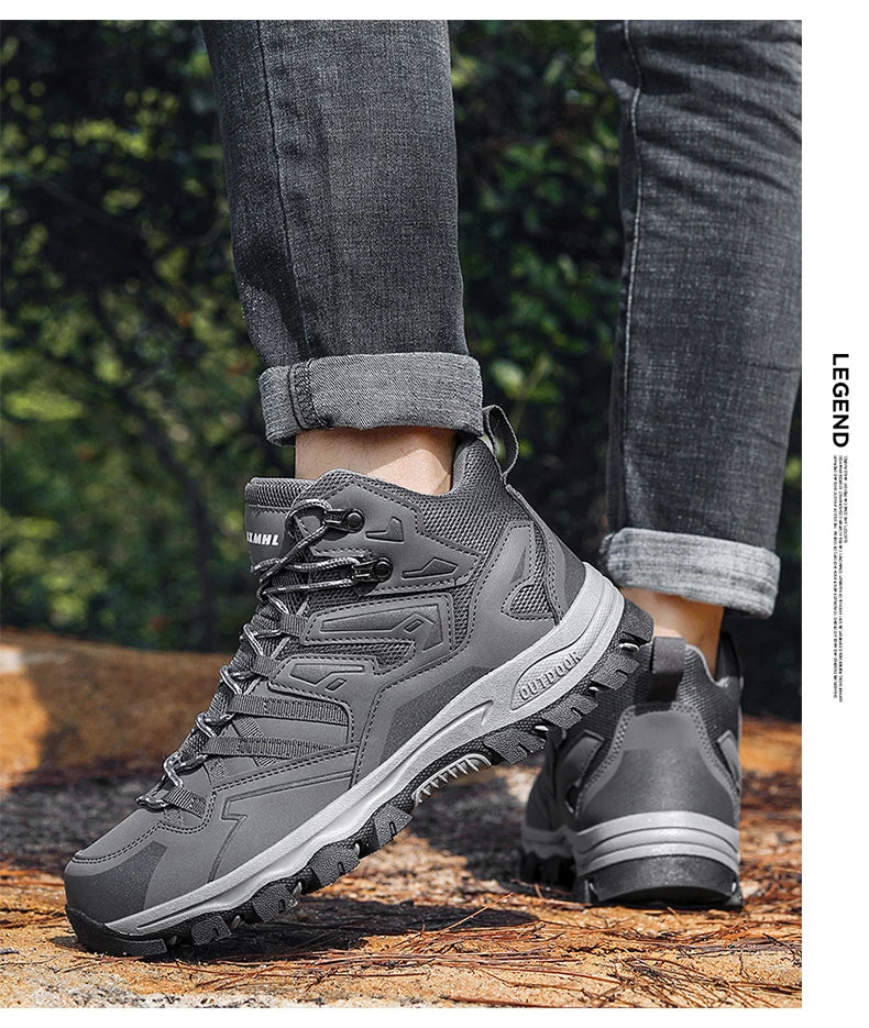Sapatos de caminhada unissexo, sapatos desportivos para caminhadas ao ar livre, botas de campismo, sapatos impermeáveis de caminhada para senhora, sapatos de caminhada antiderrapantes