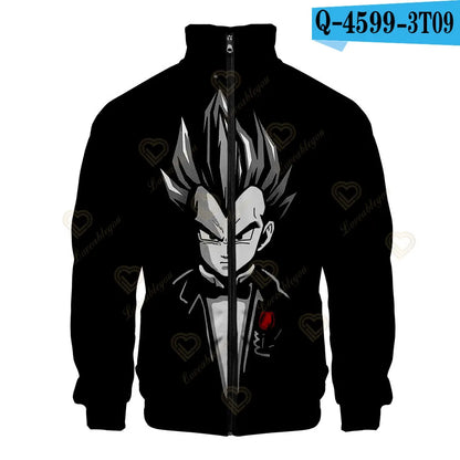 Dragon Ball 3D Print Zipper Hoodie Cool Fashion Men/Women/Kids Long Sleeve Hoodies Sweatshirt Casual Cosplay Jacket Clothes