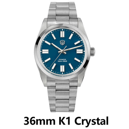 Watchdives WD1016 V3 Watch 37mm VH31 Sweep Quartz Movemet Stainless Steel Watch Waterproof Luminous Sapphire Men Wristwatch