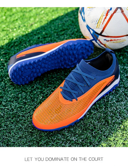 New Men's Football Boots Outdoor Cleats Breathable Adult Non-Slip Soccer Shoes Sport Long Spikes Training Boys Match Comfortable
