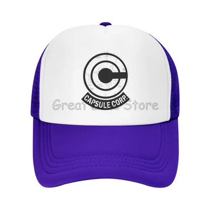 Capsule Corp – czapki baseballowe z siateczką, unisex, czapki typu „trucker” w stylu hip-hopowym, czapki „dad hat” z motywami anime DBZ, czapki wyścigowe z regulacją, letnie czapki typu „trucker” i czapki typu „snapback”