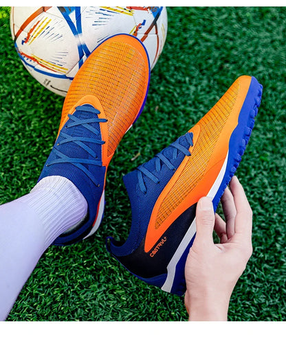 New Men's Football Boots Outdoor Cleats Breathable Adult Non-Slip Soccer Shoes Sport Long Spikes Training Boys Match Comfortable