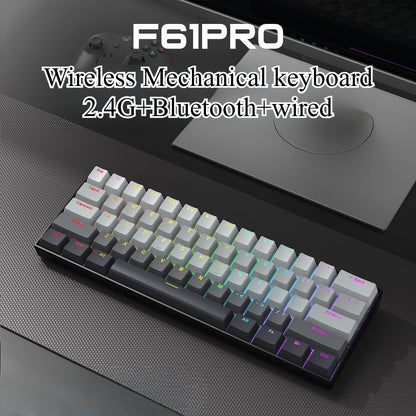 Bluetooth Wireless Mechanical Keyboards RGB Gamer Keyboard for Tablet Mechanical 60% iPad Backlit Mini USB Keyboard