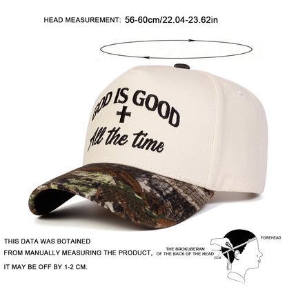 Unisex GOD IS GOOD Letter Embroidery Baseball Caps Spring Autumn Outdoor Adjustable Casual Hats Sunscreen Hat Sports Cap