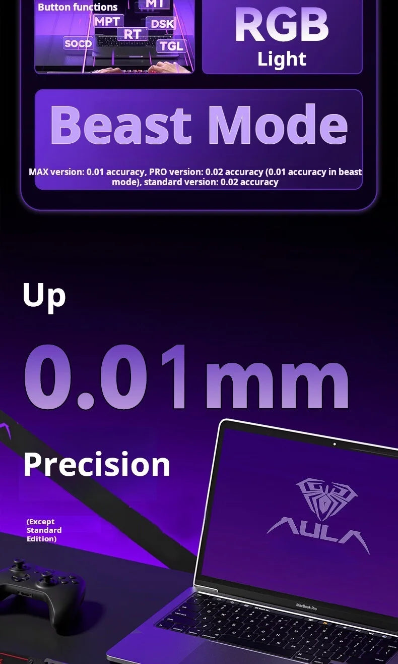 AULA WIN60 HE Tastiera cablata ad asse magnetico RT, tastiera meccanica personalizzata per giochi e-sport, polling rate 8K