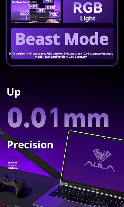 AULA WIN60 HE Tastiera cablata ad asse magnetico RT, tastiera meccanica personalizzata per giochi e-sport, polling rate 8K