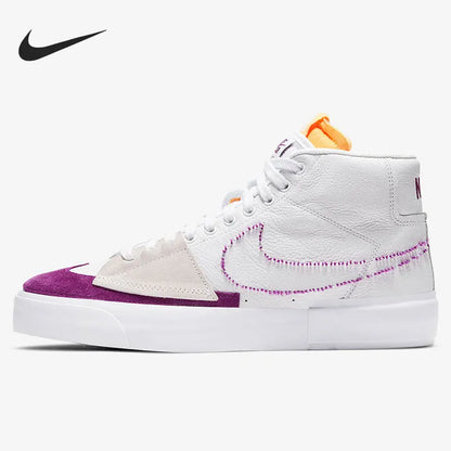 Originální pánské a dámské skateboardové boty Nike SB BLAZER ZOOM s polovou výškou DA2189-100
