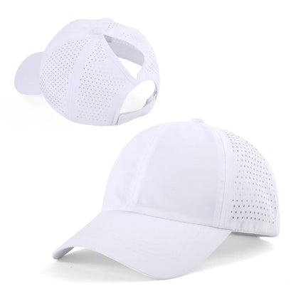 Quick Drying Tongue Hat Women Mesh Breathable Hat Men Summer UV Protection Stay Cool Stylish Adjustable Ponytail Hat
