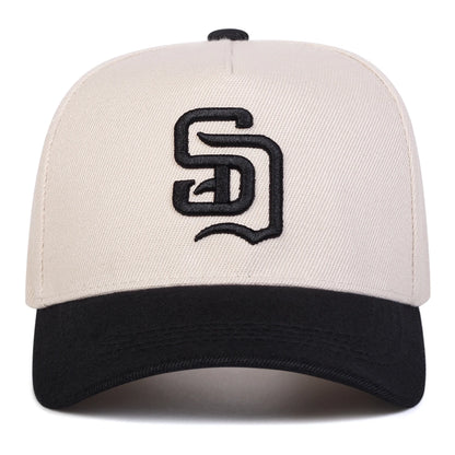 Cappellini da baseball unisex con ricamo di lettere SD, cappelli casual regolabili, cappelli da esterno per la protezione dal sole in primavera e in autunno