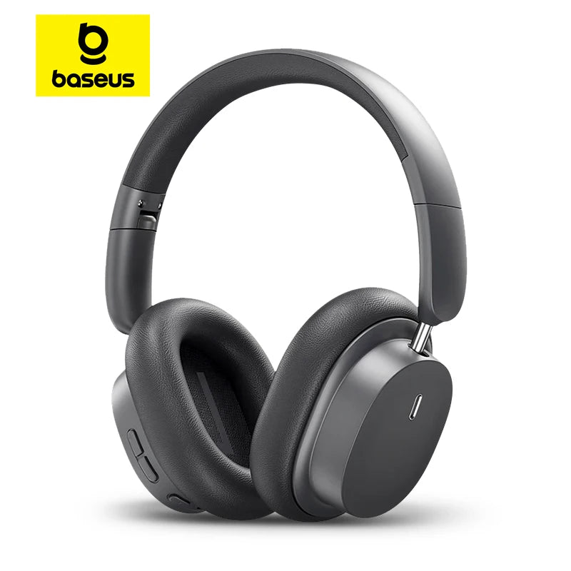 Baseus Bowie D05 Wireless Bluetooth 5.3 Headphones – HiFi Stereo Foldable 70H Battery Over-Ear Headset with Deep Bass & Dual Connection