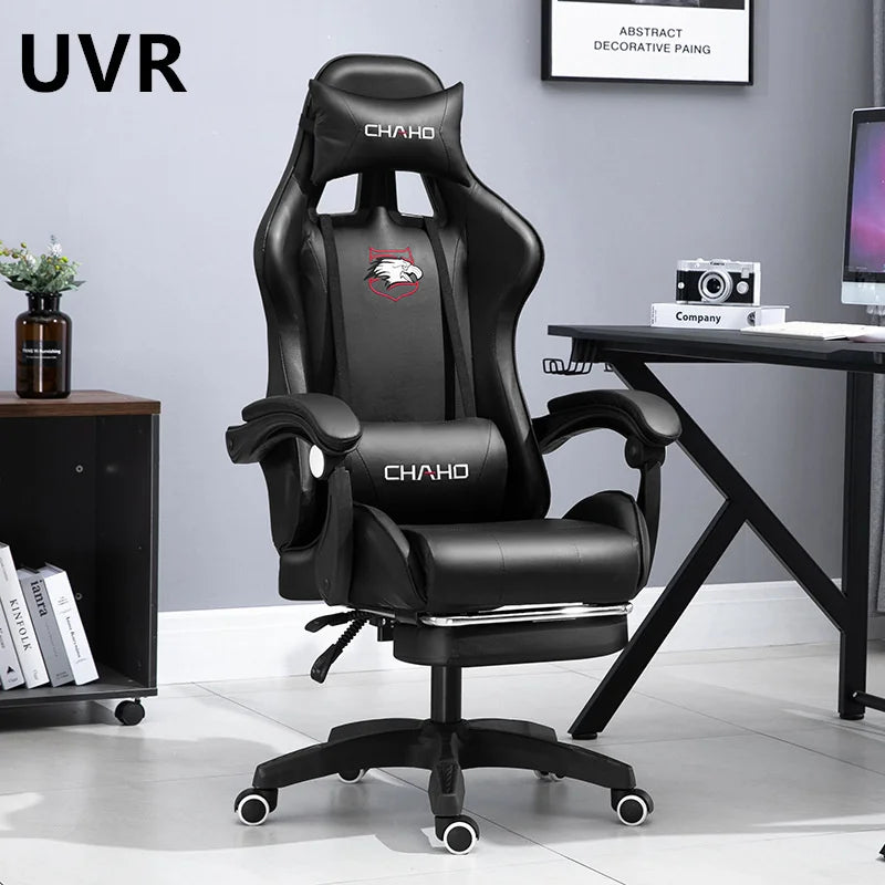 UVR Professional Gaming Computer Chair Home Office Chair Ergonomic Design Armchair with Footrest Competitive Chair Furniture