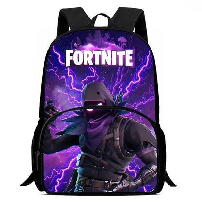 Popular Game Fortnite Kids Backpacks for Boys and Girls, Student Birthday Gift, Child School Bags with Large Capacity, Durable Camping Rucksack