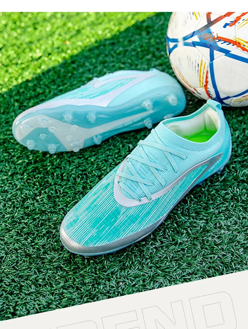 New Men Football Boots Sport Adult Long Spikes Soccer Shoes Training Outdoor Cleats Breathable Non Slip Boys Match Comfortable