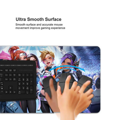 Sexy Anime-Girls Gaming-Mauspad HYBXAXC Laptop Büro Gummi Weiche Tischmatte XXL Groß Computer Overwatch Spiel Tastatur-Teppich