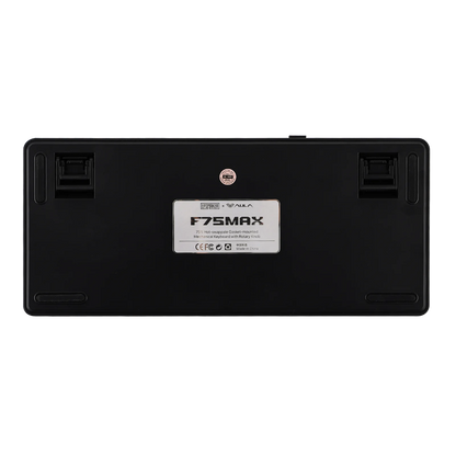 Teclado mecânico sem fios EPOMAKER X AULA F75 MAX Compact 75% ANSI Layout com ligação com fios/Bluetooth/2.4GHz, ecrã TFT e botão rotativo