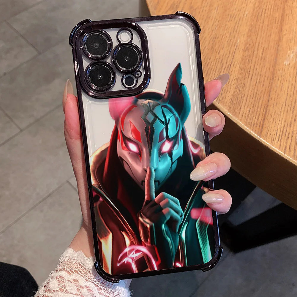 Anime Fortnite zaštitna maska za telefon za Xiaomi Redmi A7 15 A3 15C 14C K50 A1 Note 15 14 13 12 12s Pro Plus 4G 5G, otporna na padove