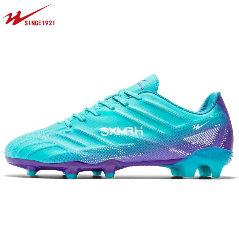 Double Star Adult Youth AG Soccer Cleats Non-Slip Durable Artificial and Natural Grass Football Shoes for Training and Matches Men Women