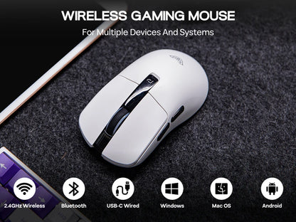 AULA SC590 PRO Wired/Bluetooth/2.4GHz Wireless Gaming Mouse 20000 DPI & PAW3311 Sensor with 1000 Polling Rate for Win/Mac/Gaming