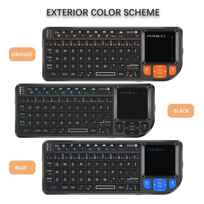 MRSVI Mini Keyboard A8 PLUS, Backlit 2.4GHz & Bluetooth 5.0 Wireless Keyboard with Touchpad for Android TV Box, Mac, Laptop, Windows