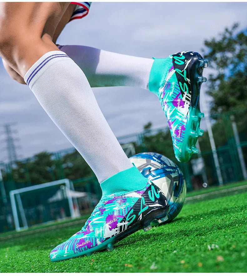 Brand Fashion Football Sneakers for Men Women Professional Field Boot Big Size 46 Long Spikes Soccer Cleats Men botas de futbol