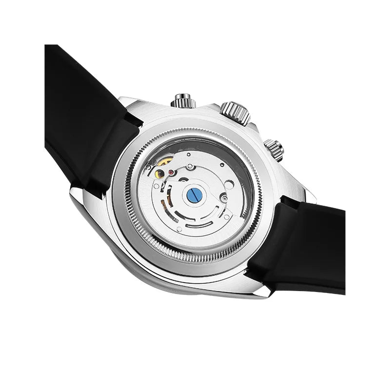 Carbon Fibre Luminous 40mm Automatic Watch Sporty Style 100m Waterproof Diver Watches automatic Men Watch multi-functional