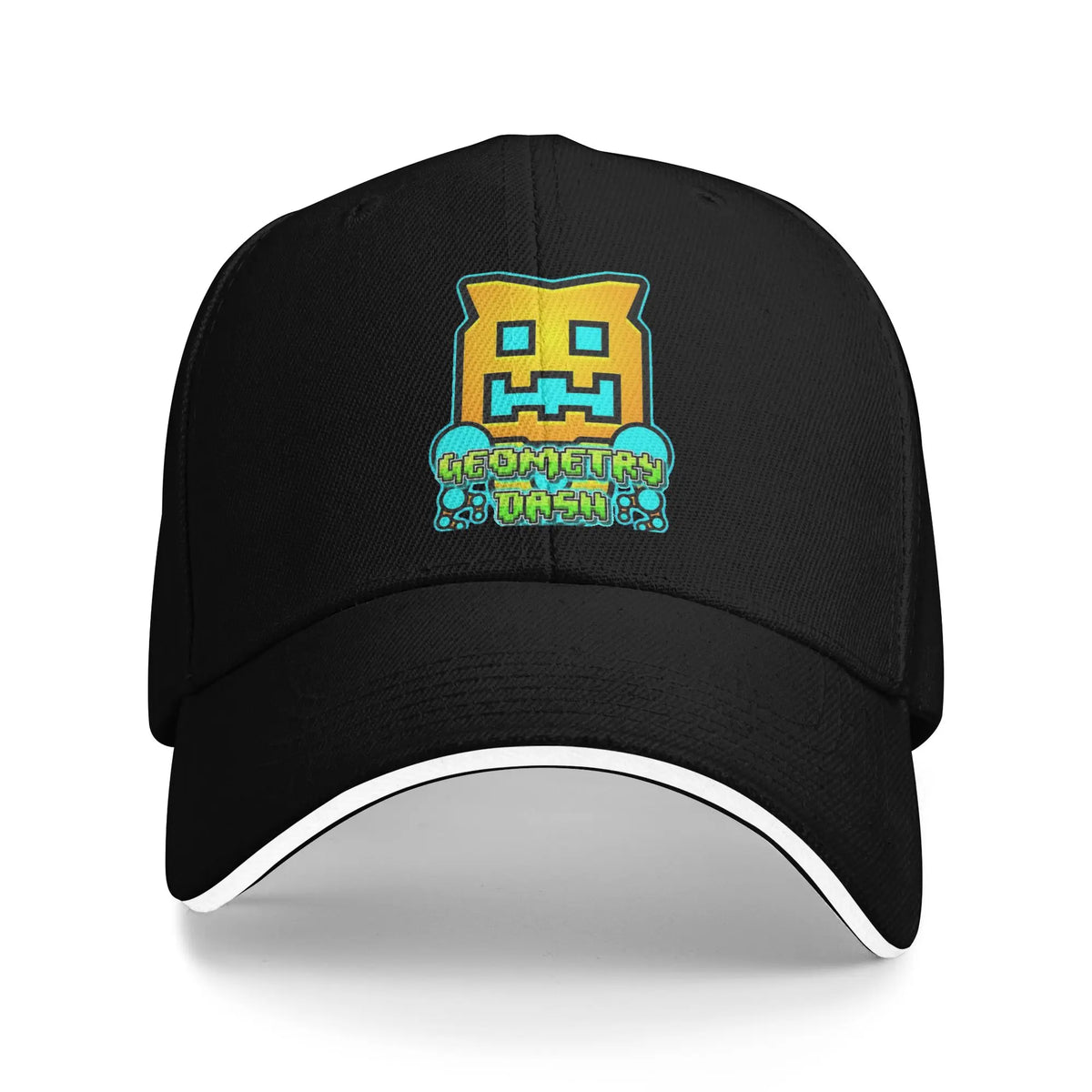 Geometry Cube Gaming Dash -baseball-lippalakki Hip Hop Sandwich -hatut Unisex-säädettävä Dad Hat -urheilulippalakki