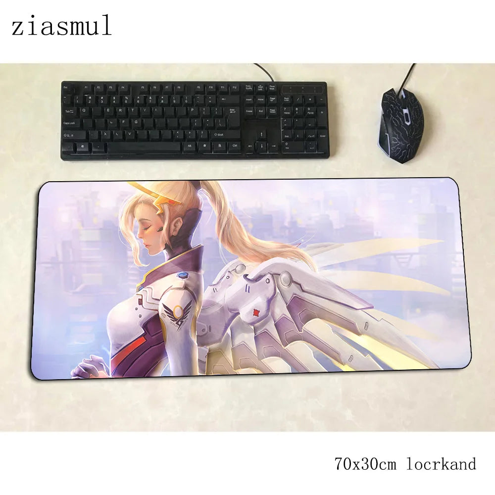 Overwatch mouse pad Cartoon Computer Mat 700x300x3mm gaming mousepad large Indie Pop mouse pad keyboard games PC gamer desk