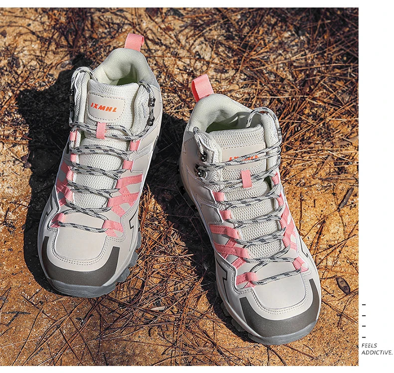 Sapatos de caminhada unissexo, sapatos desportivos para caminhadas ao ar livre, botas de campismo, sapatos impermeáveis de caminhada para senhora, sapatos de caminhada antiderrapantes
